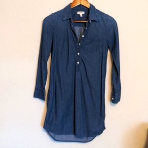 J Crew Blue Denim Chambray Dress Tunic